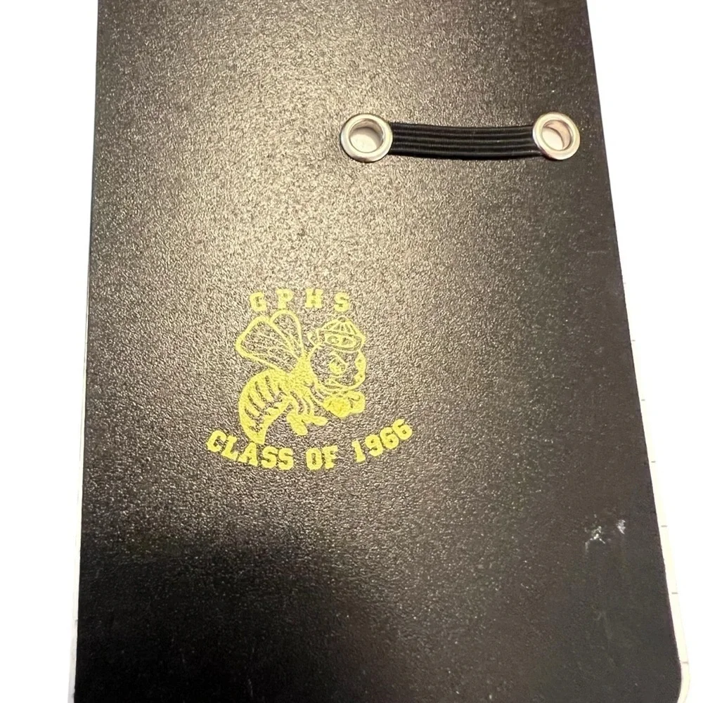 GPHS Galena Park Class of 1966 Notebook Black White Bumblebee Spiral Flip Top